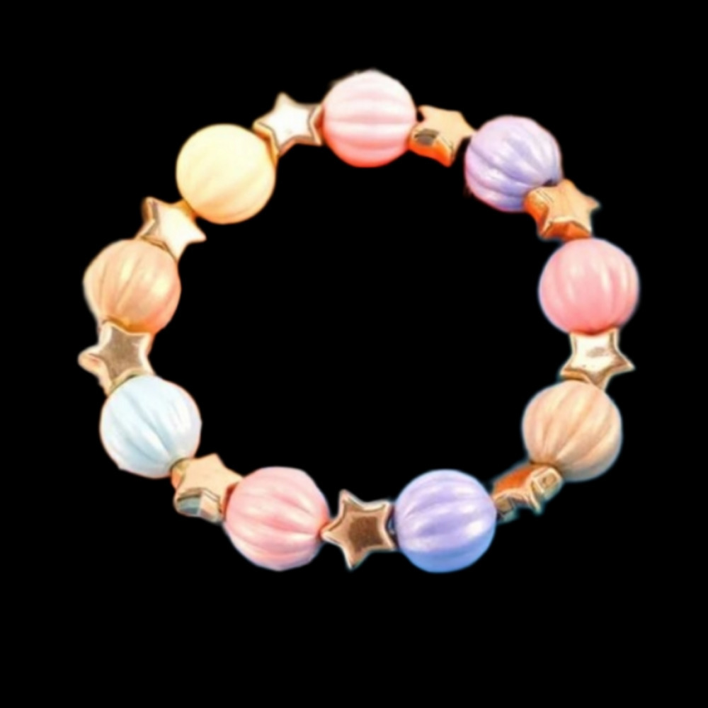 Handmade Girls Cute Acrylic latern Beads Bracelet